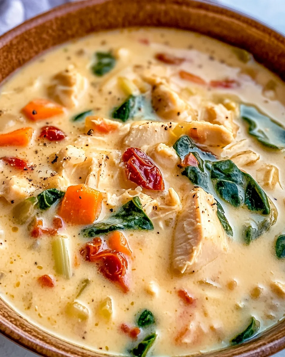 Creamy Marry Me Tuscan Chicken Soup 29 Creamy