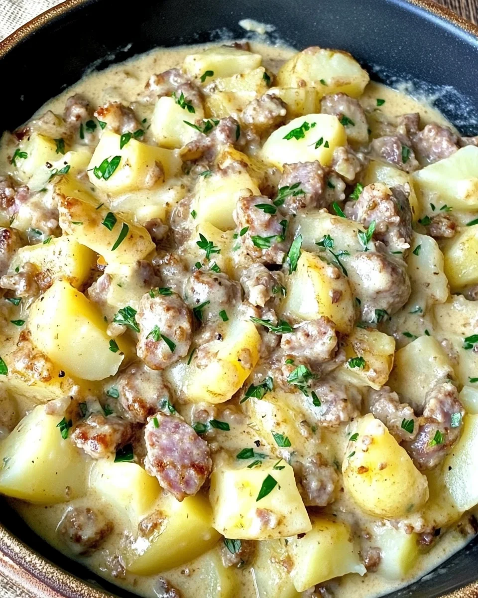 Creamy Sausage and Potatoes 21 Creamy Sausage and Potatoes