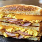 Egg and Ham Breakfast Sandwich