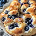 Fluffy Cottage Cheese Blueberry Cloud Bread