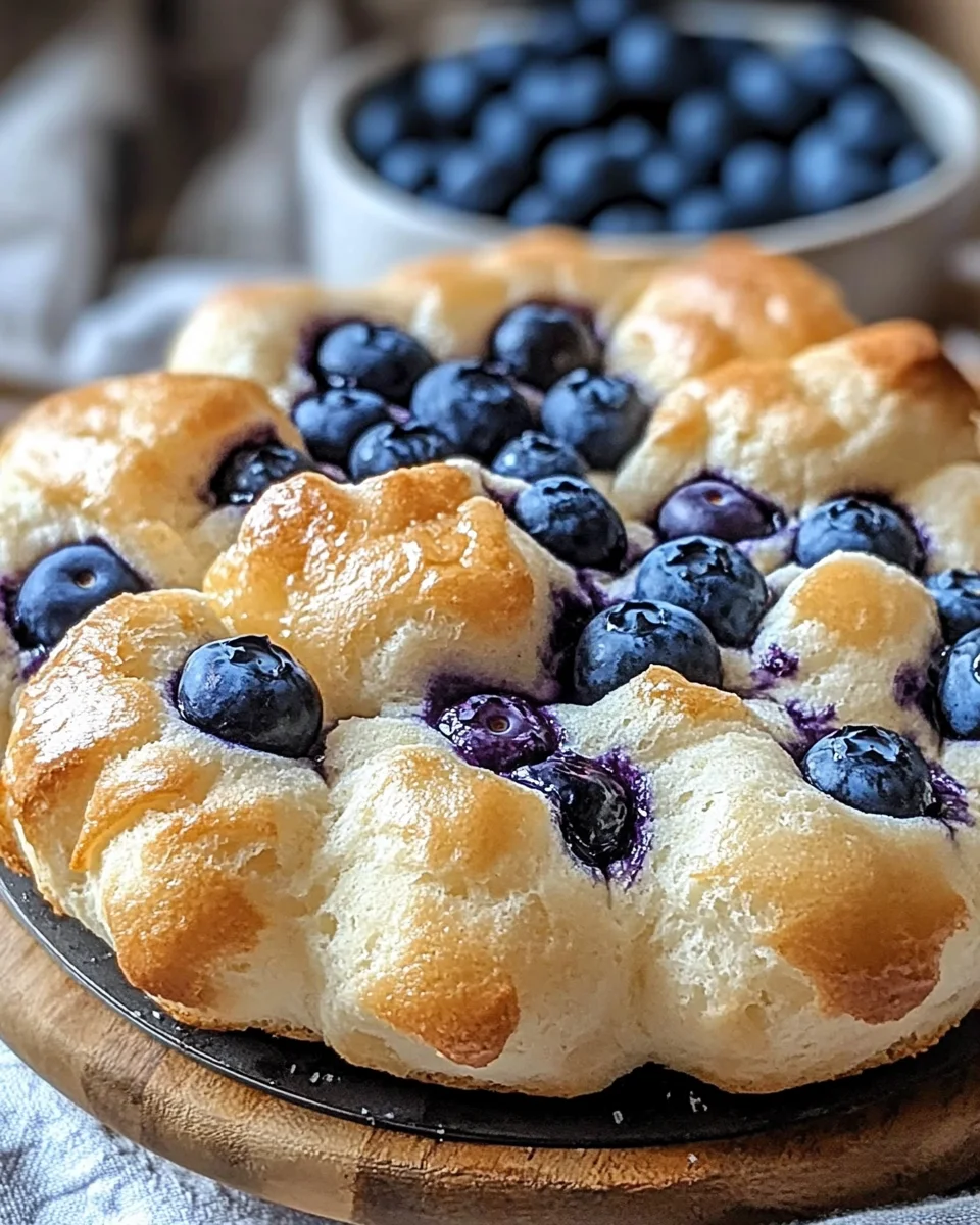 Fluffy Cottage Cheese Blueberry Cloud Bread 22 Fluffy