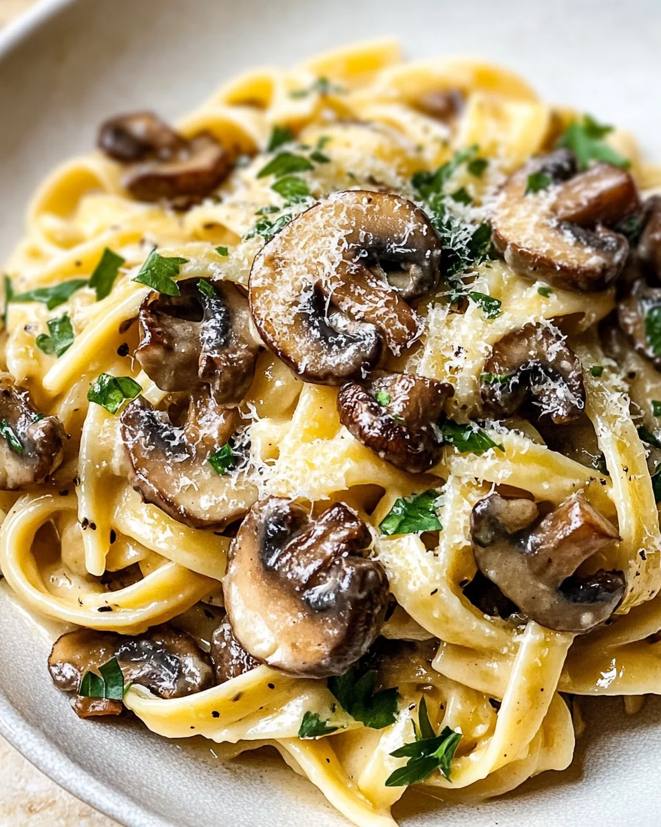 Garlic Mushroom Pasta