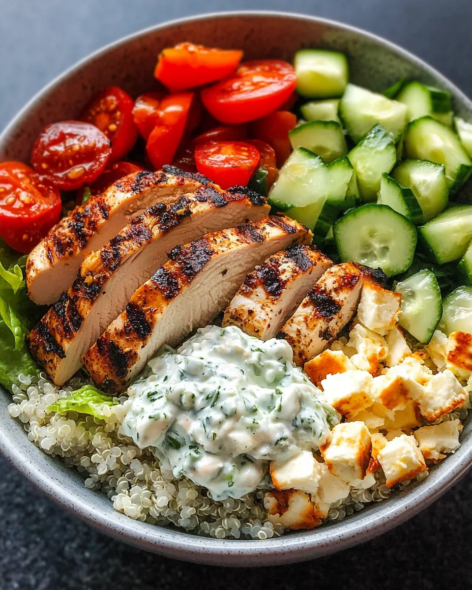 Greek Chicken Bowls