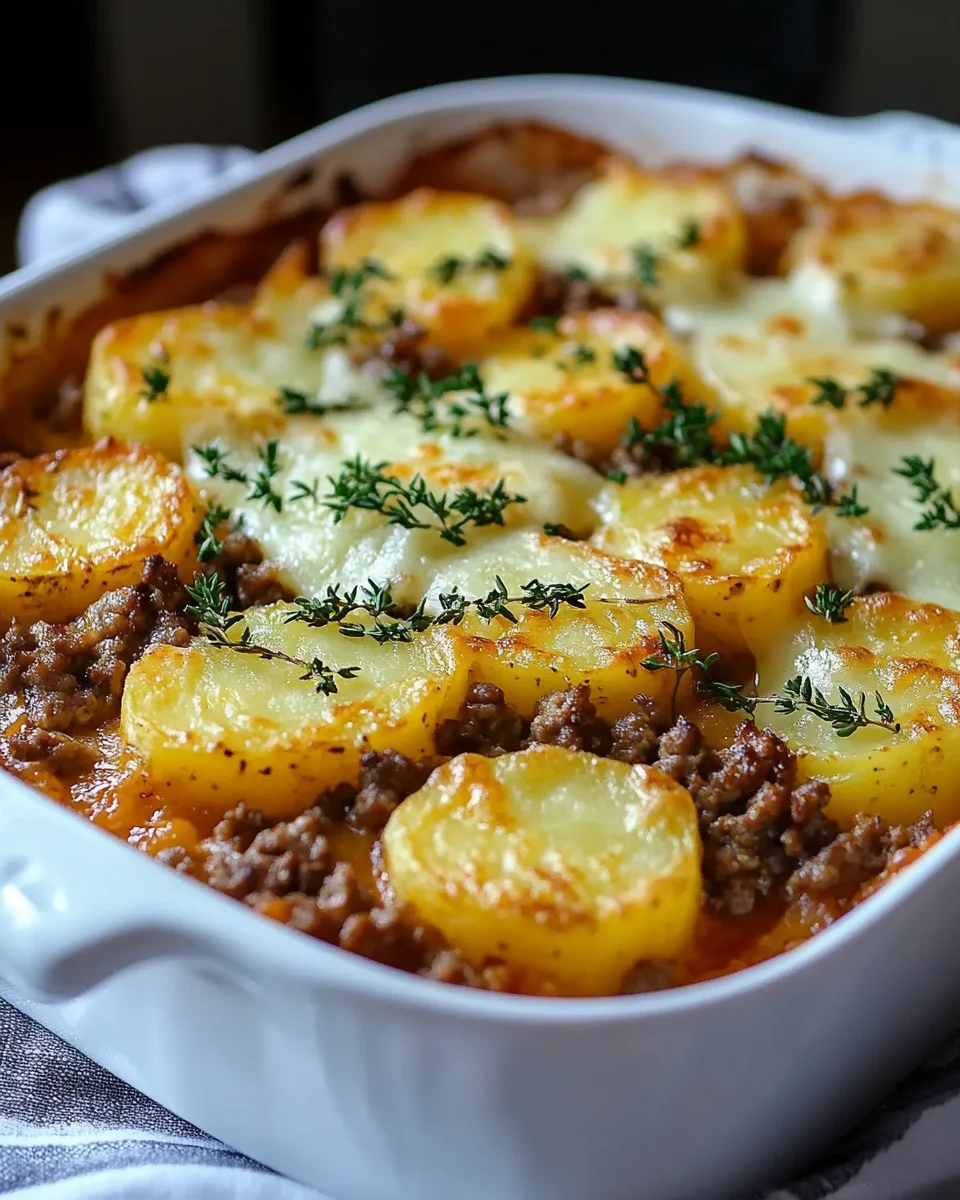Hamburger Potato Casserole Recipe