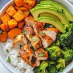 Healthy Chicken & Sweet Potato Rice Bowl