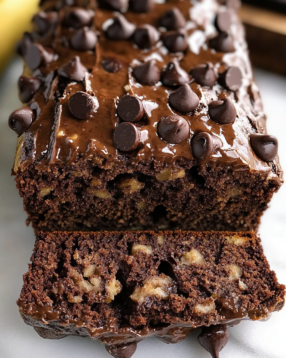 Healthy Chocolate Banana Bread