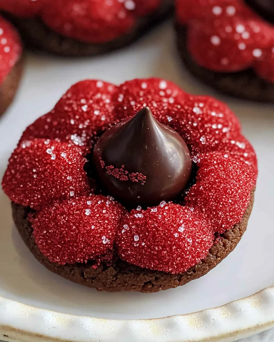 Hershey's red velvet blossoms