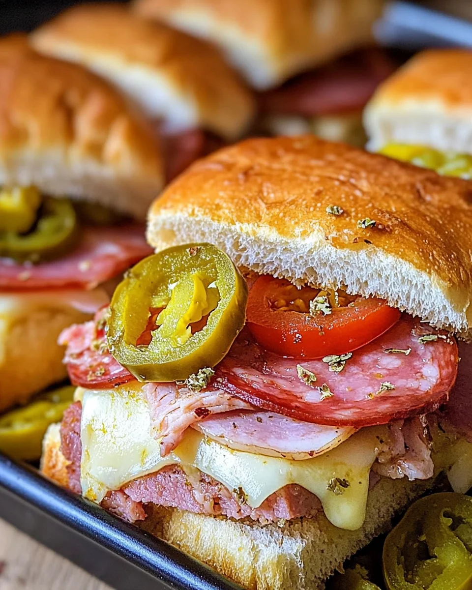 Hot Italian Sub Sliders