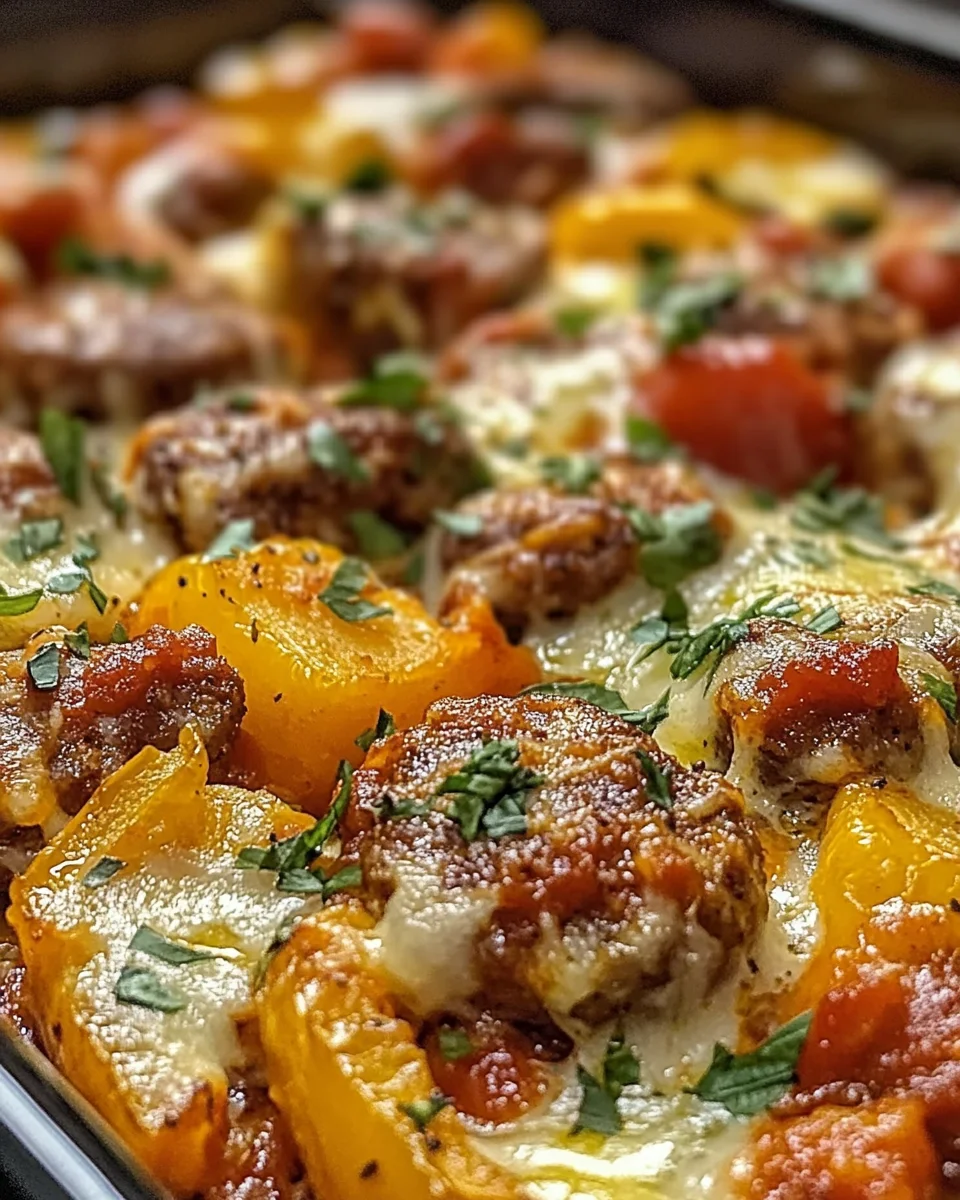 Italian Sausage & Pepper Casserole