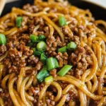 Mongolian Ground Beef Noodles
