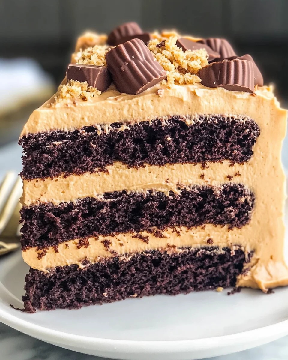 Peanut Butter Chocolate Layer Cake