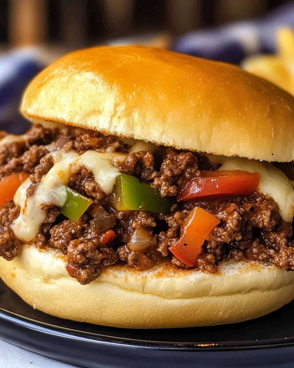 Philly Cheesesteak Sloppy Joes