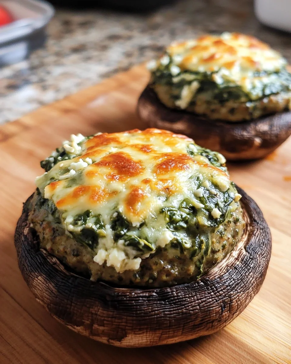 Portabella Veggie Burger Mushroom Melts