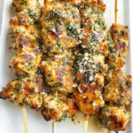 Ranch Garlic Parmesan Chicken Skewers