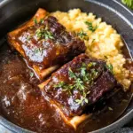 Red Wine Braised Short Ribs in Dutch Oven