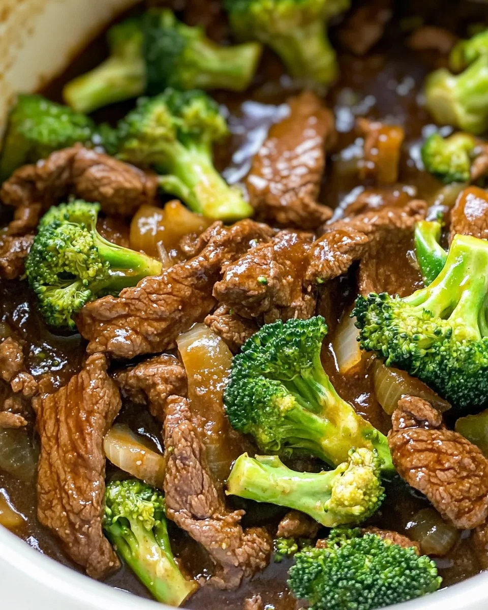 Slow Cooker Broccoli Beef