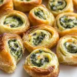 Spinach Dip in Bite-Sized Pinwheels