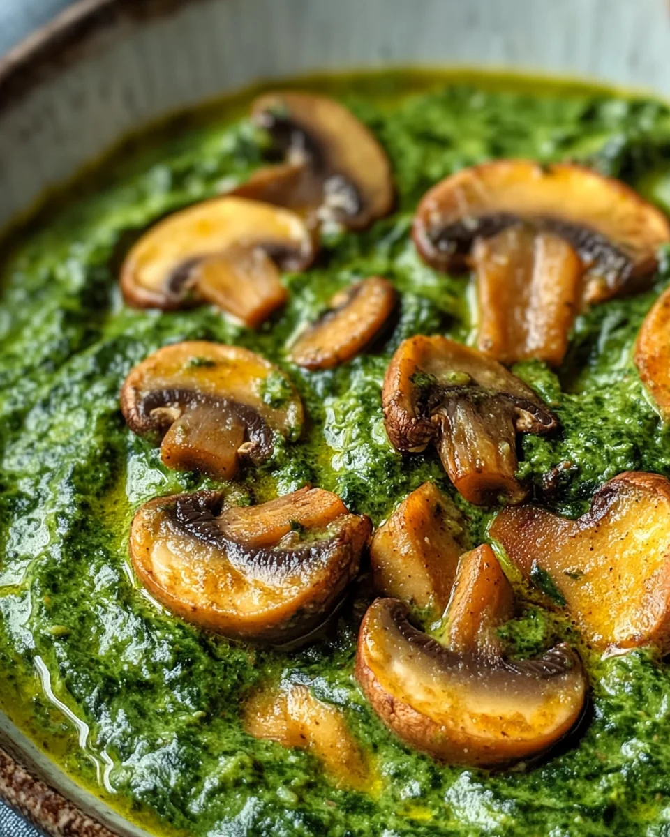 Spinach and Mushroom Curry