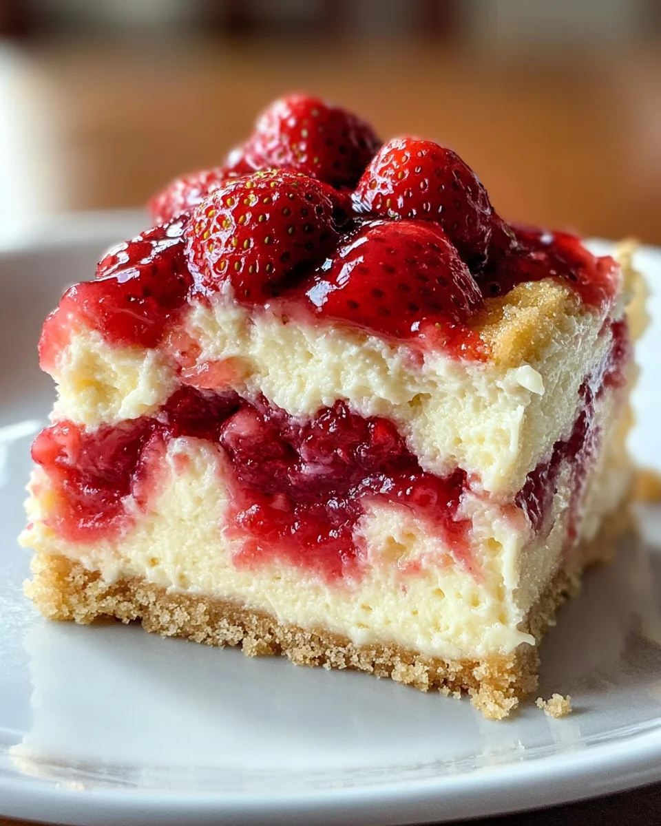 Strawberry Cheesecake Dump Cake
