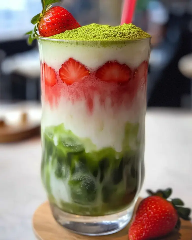 Strawberry Matcha Latte