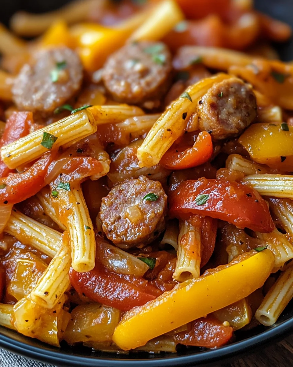 Sweet Pepper & Sausage Pasta