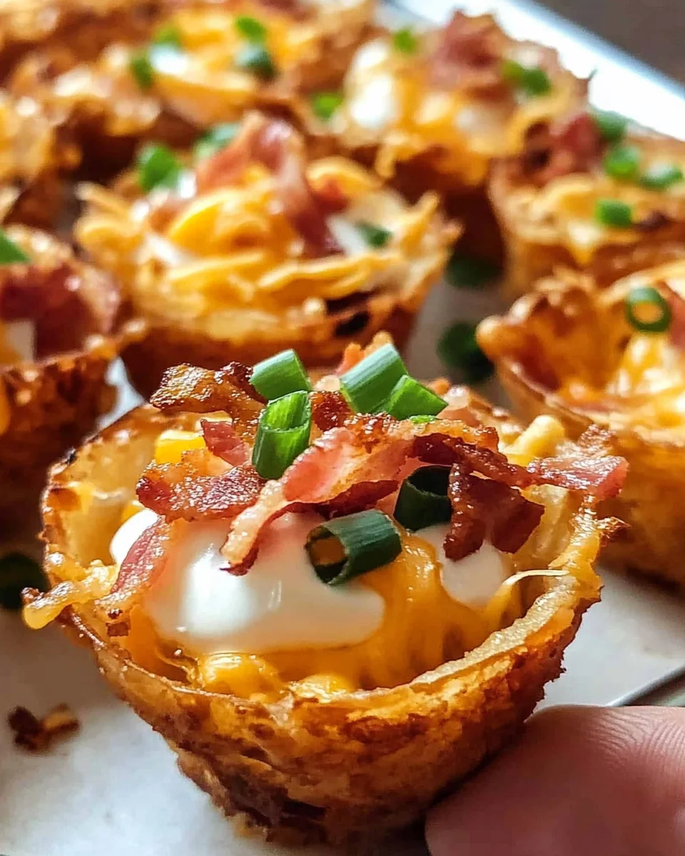 Tater Tot Appetizer Cups