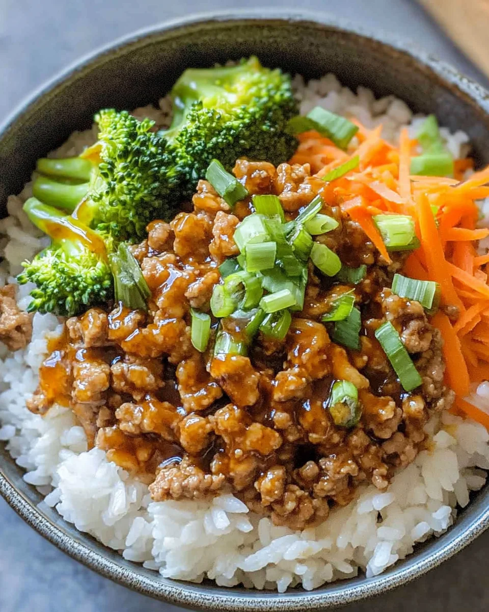 Teriyaki Turkey Rice Bowl