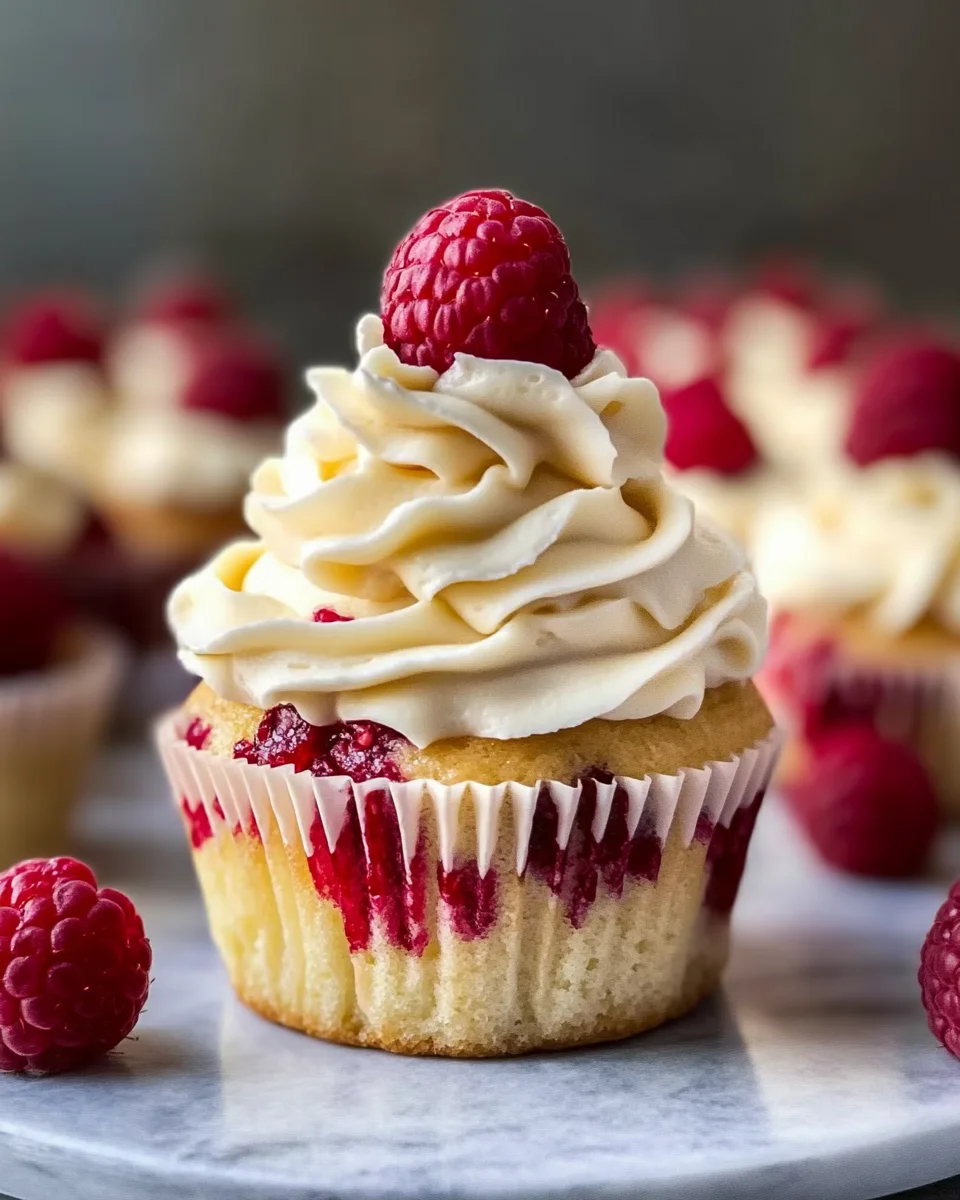 The Best White Chocolate Raspberry Cupcakes