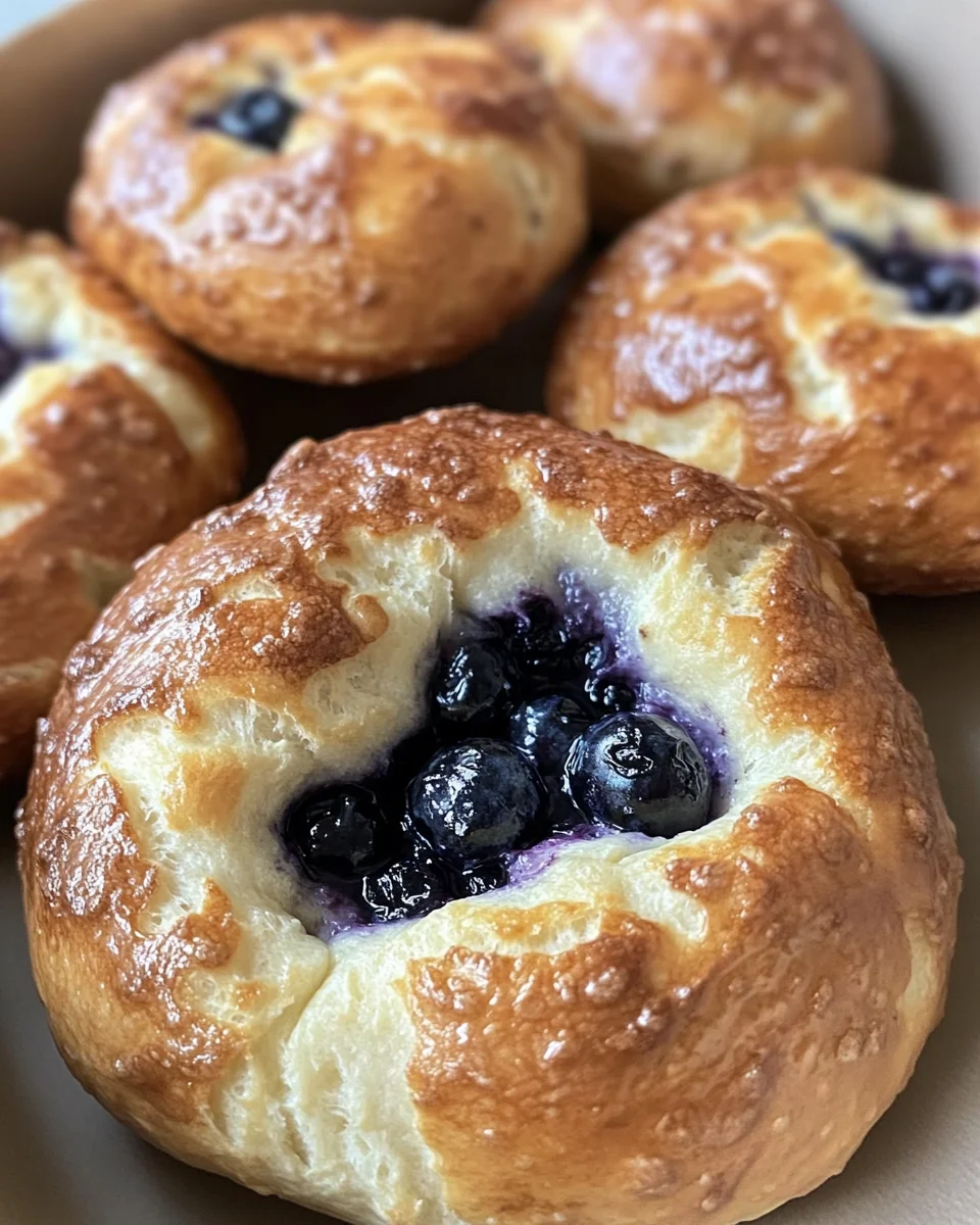 Three Ingredient Blueberry Bagels (High Protein, Low Carb)