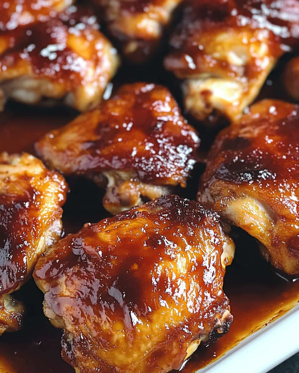 Two Ingredient Crispy Oven Baked BBQ Chicken