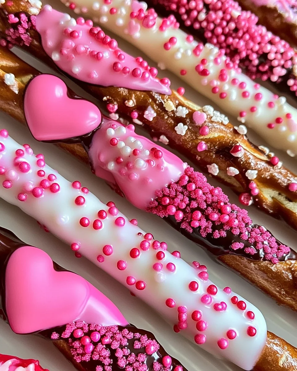 Valentine's Day Chocolate Covered Pretzels Recipe