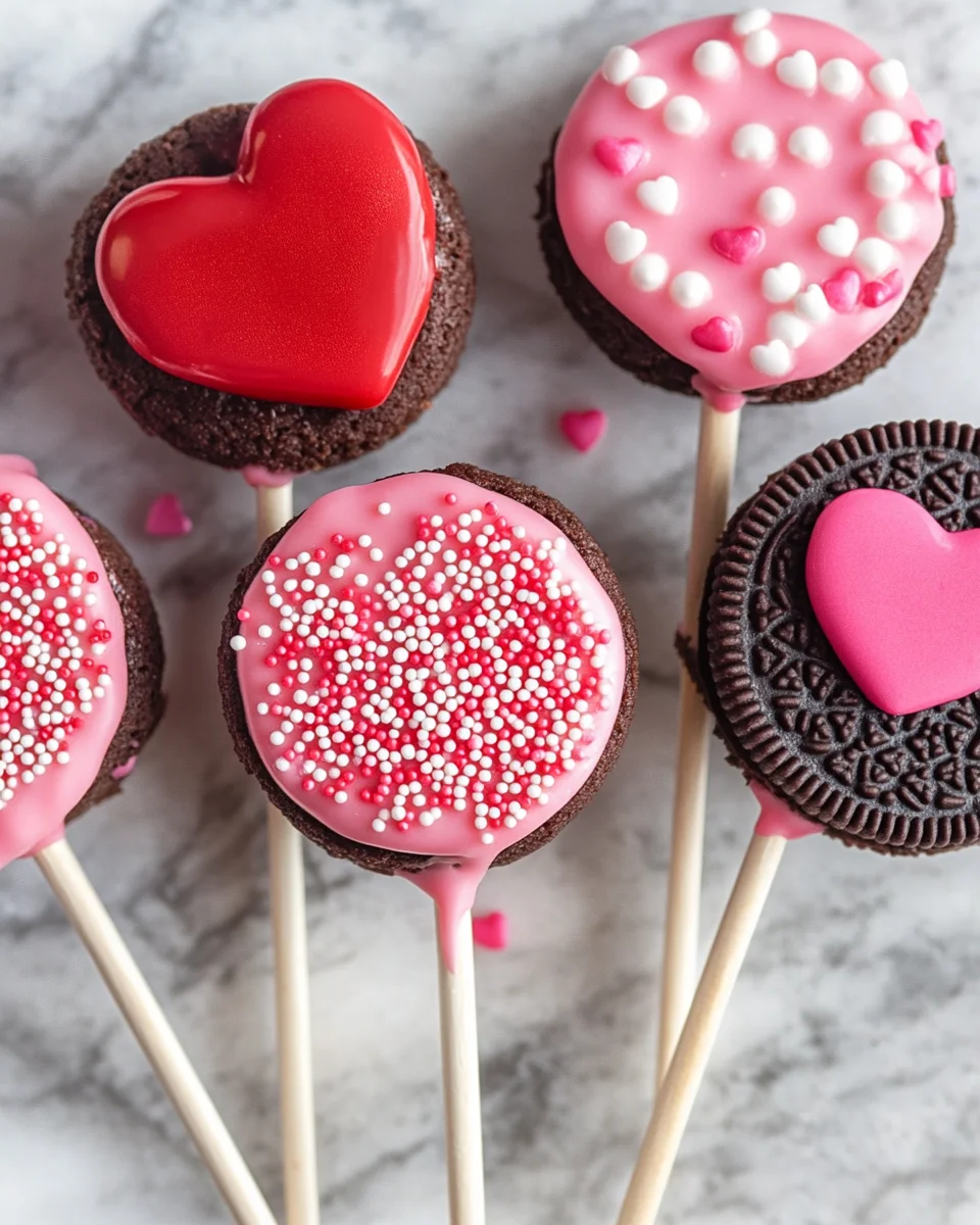 Valentine's Day Oreo Pops
