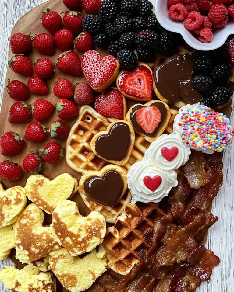 Valentine's Day Waffle Board