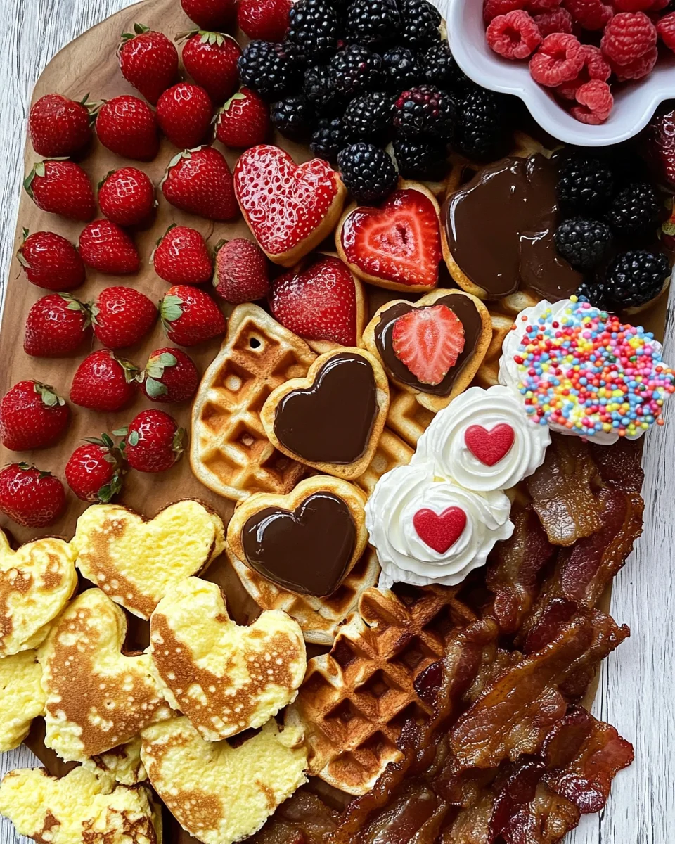 Valentine's Day Waffle Board