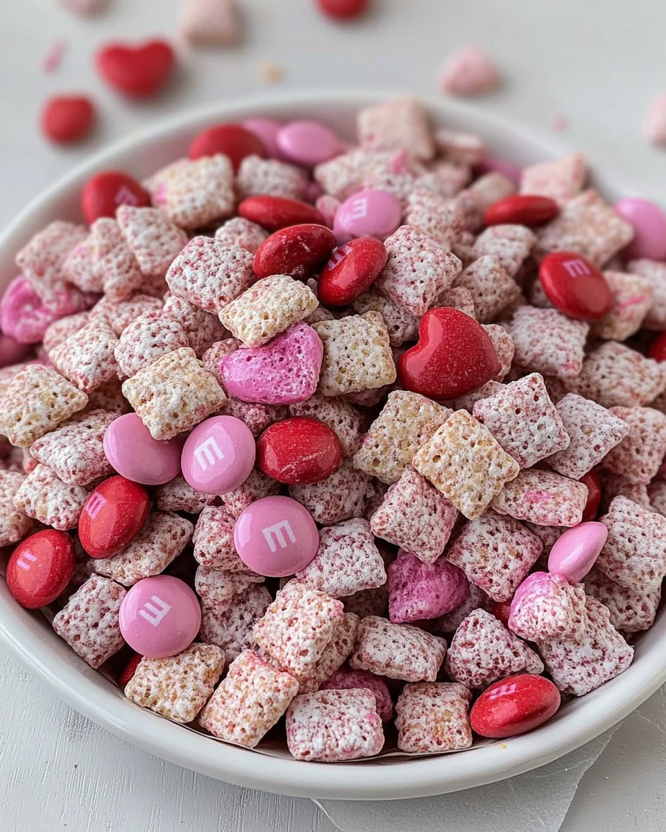 Valentine's day muddy buddies 20 Valentines day muddy buddies 3