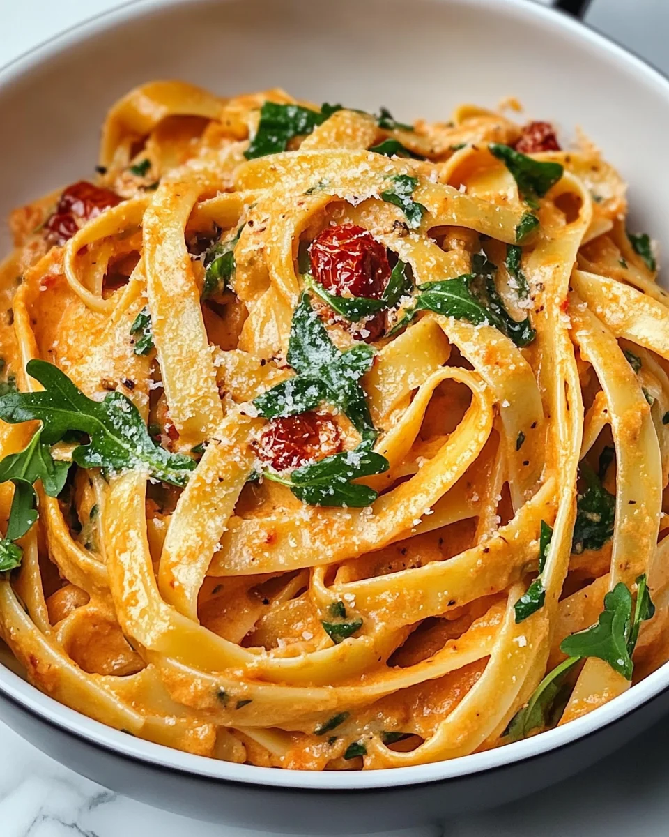 Vegan Creamy Sun Dried Tomato Pasta Recipe